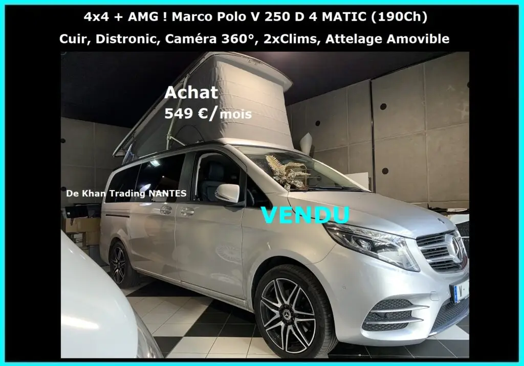 4x4 Marco Polo V250D 4MATIC en AMG Argent Adamantin METAL.